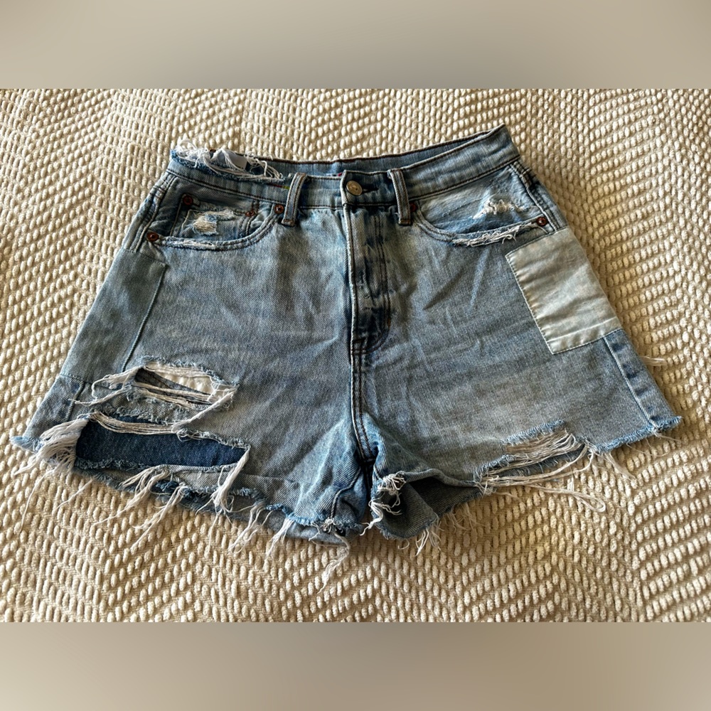 American Eagle Ripped Jean Shorts